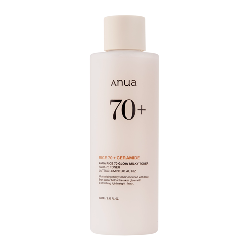 Anua - Rice 70 Glow Milky Toner - Feuchtigkeitsspendendes Gesichtswasser mit Reis-Extrakt - 250ml