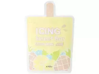 A'Pieu - Icing Sweet Bar Sheet Mask - Nährende und lindernde Tuchmaske - Ananas - 21g