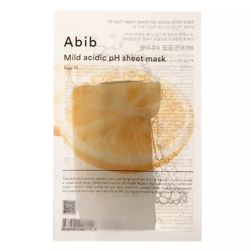 Abib - Mild Acidic pH Sheet Mask Yuja Fit - Revitalisierende Tuchmaske- 30ml