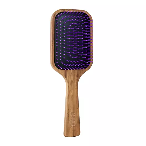 Anwen - Hairbrush - Holzhaarbürste mit lila Nadeln