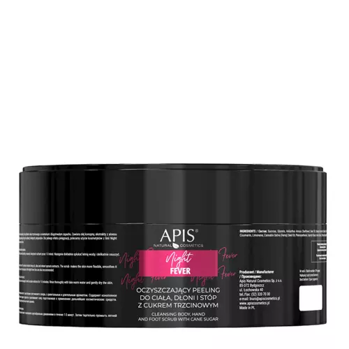 Apis - Night Fever - Reinigendes Körper-, Hand- und Fuß-Peeling mit Rohrzucker - 250g