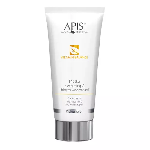 Apis - Professional - Vitamin Balance - Face Mask with Vitamin C and White Grapes - Cremige Maske mit Vitamin C und weißen Trauben - 200ml