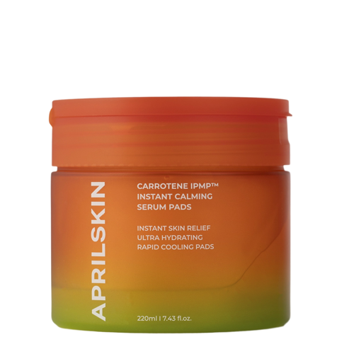 Aprilskin - Carrotene IPMP Instant Calming Serum Pads - Lindernde Gesichtspads - 80pcs/220g