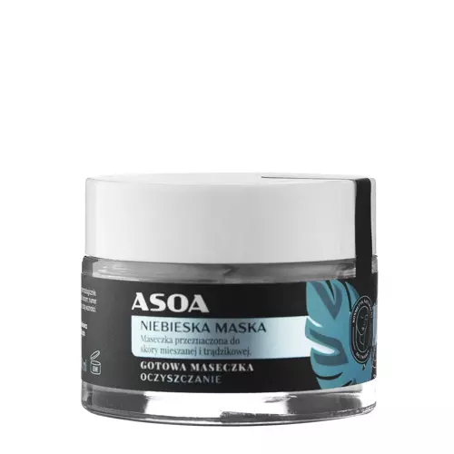 Asoa - Fertige Gesichtsmaske - Blaue Tonerde - 50ml