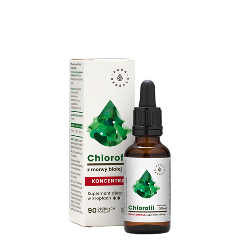 Aura Herbals - Weiße Maulbeere Chlorophyll Konzentrat - Tropfen - 30ml