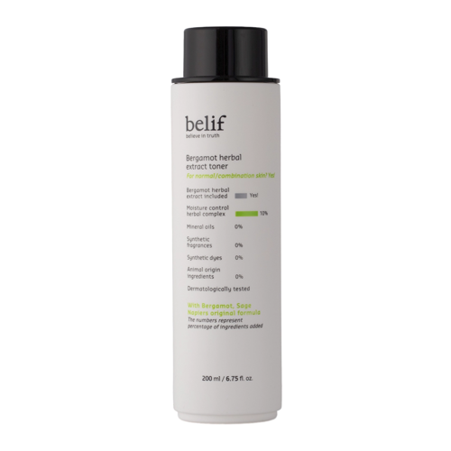 Belif - Bergamot Herbal Extract Toner - Feuchtigkeitsspendendes Gesichtswasser mit Bergamotteextrakt - 200ml