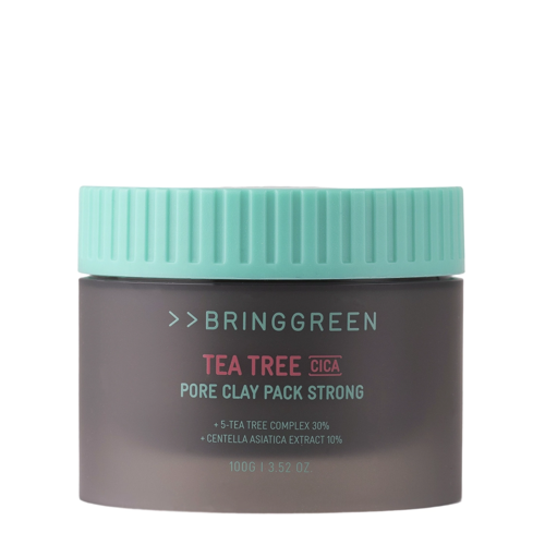 Bring Green - Tea Tree Cica Pore Clay Pack Strong - Stark reinigende Tonerde Gesichtsmaske - 100g