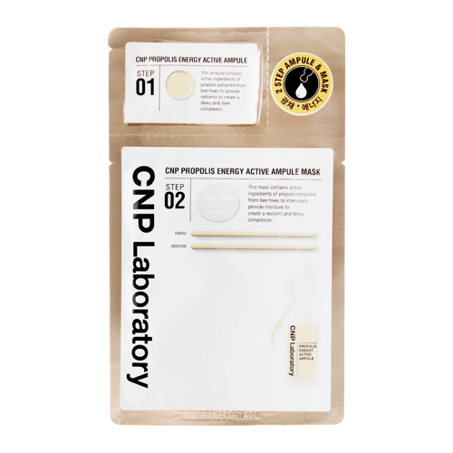 CNP Cosmetics - Propolis Energy Ampule 2-Step Mask - Feuchtigkeitsspendende Gesichtsmaske mit Propolis - 1,5ml + 30ml