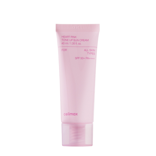 Celimax - Heart Pink Tone Up Sun Cream SPF 50+ PA++++ - Feuchtigkeitsspendende Filtercreme - 40ml