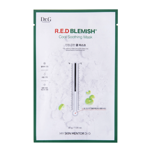 Dr.G - Red Blemish Cool Soothing Mask - Kühlende Tuchmaske - 1pc/30ml