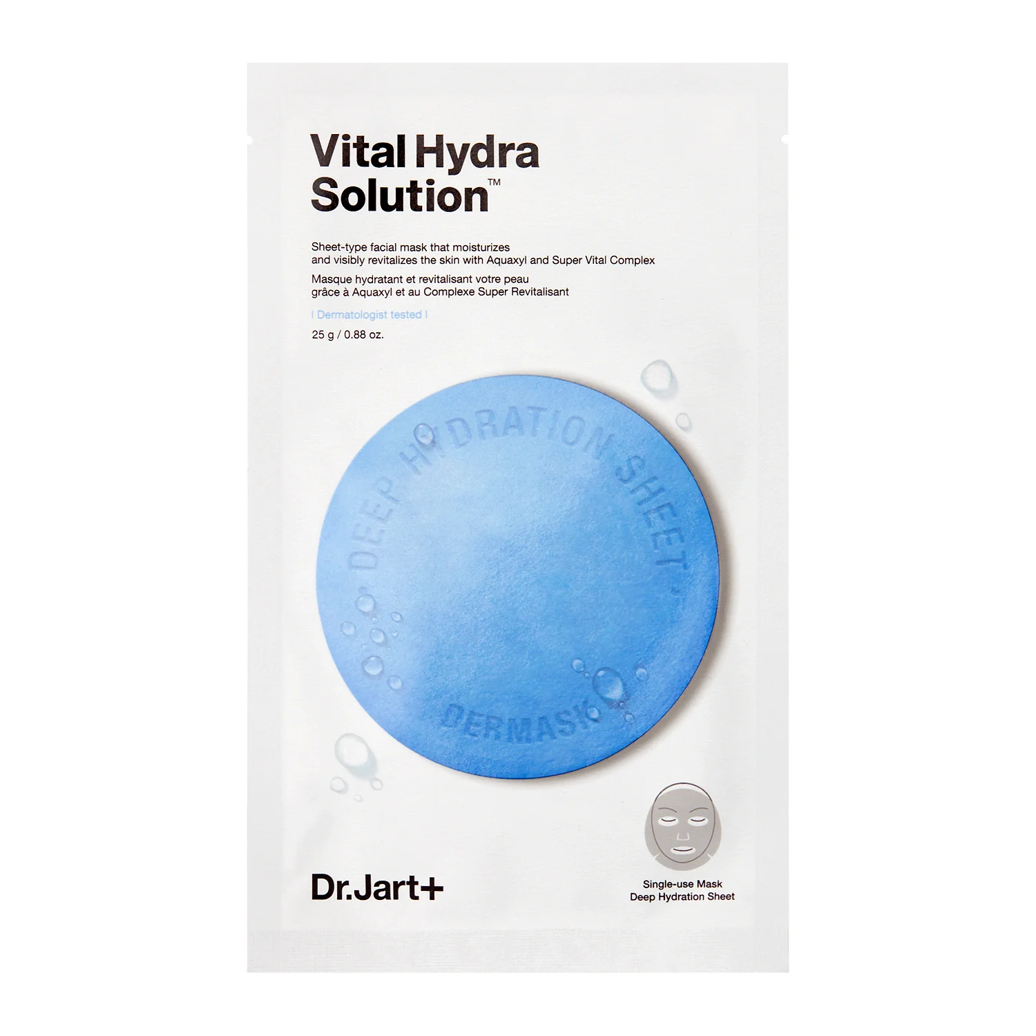 Dr.Jart+ - Dermask Water Jet Vital Hydra Solution - Feuchtigkeitsmaske - 25g