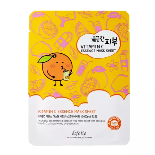 Esfolio - Pure Skin Vitamin C Essence Mask Sheet - Tuchmaske - 25ml