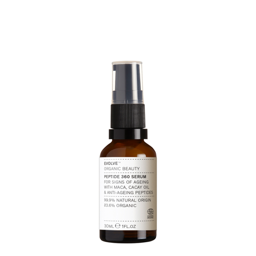 Evolve Organic Beauty - Superfood 360 Serum - Natürliches Gesichtsserum mit Sacha Inchi Peptiden und Cacay Öl - 30ml