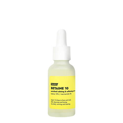 Frankly - Betaine 10% Serum - Feuchtigkeitsspendendes und linderndes Gesichtsserum - 30ml