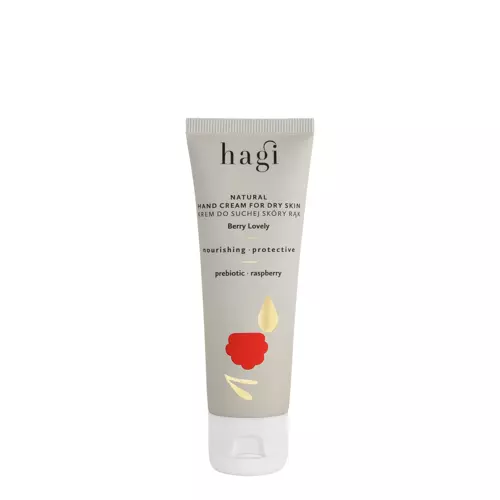 Hagi - Natural Hand Cream for Dry Skin  - Creme für trockene Hände - Himbeer-Custard - 50ml