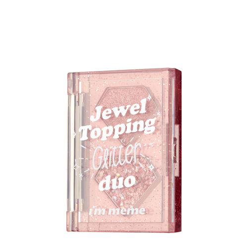 I'm Meme - Jewel Topping Glitter Duo - Glitzerschatten-Palette - 01 Rose Jewel - 3g