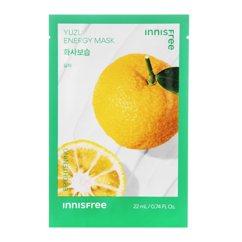 Innisfree - Squeeze Energy Mask - Yuzu - Brightening- Aufhellende Tuchmaske - 22ml