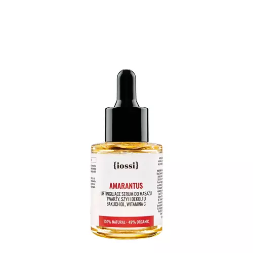 Iossi - Amaranthus - Straffendes Serum für die Massage von Gesicht, Hals und Dekolleté mit Bacchiol, Vitamin C - 30ml