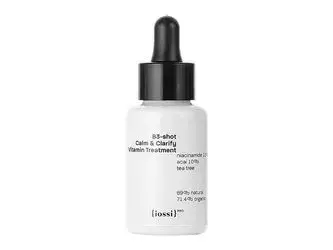 Iossi - B3-shot Calm & Clarify Vitamin Treatment - Glättendes, intensiv feuchtigkeitsspendendes, wässriges Serum mit Niacinamid in 10% Konzentration für Problemhaut - 30ml