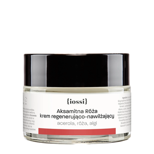 Iossi -  Samtige Rose - Regenerierende und feuchtigkeitsspendende Creme mit Acerola, Rose und Algen - 50ml