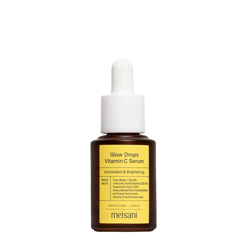 Meisani - Antioxidant & Brightening Serum Glow Drops Vitamin C - Aufhellendes Serum mit Vitamin C - 15ml