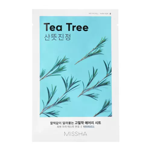 Missha - Airy Fit Sheet Mask - Tea Tree - Lindernde Tuchmaske - 19g