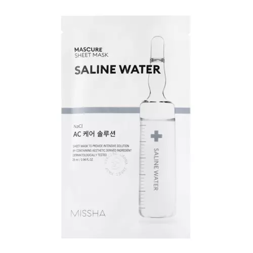 Missha - Mascure AC Care Solution Sheet Mask -  Saline Water - Anti-Akne Tuchmaske - 28ml