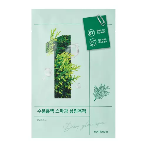 Numbuzin - No.1 - Dewy Glow Spa Sheet Mask - Tuchmaske - 27g