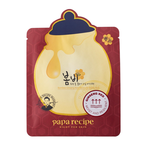 Papa Recipe - Papa Recipe - Bombee Ginseng Red Honey Oil Mask - Revitalisierende Tuchmaske - 1Stk/20g