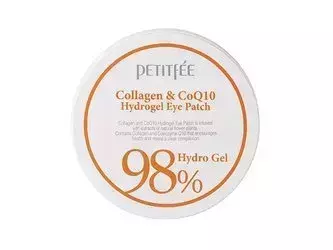 Petitfee - Collagen Q10 Hydrogel Eye Patch- Hydrogel-Augenpads mit Kollagen und Coenzym Q10 - 60 Stk.