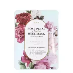 Petitfee - Koelf Rose Petal Satin Ferse Maske - Fersenmaske - 2 Stk..