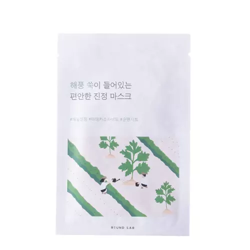 Round Lab - Mugwort Calming Sheet Mask - Feuchtigkeitsspendende und lindernde Tuchmask - 25ml