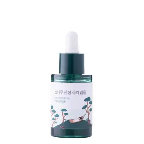 Round Lab - Pine Calming Cica Ampoule - Ampulle zur Reduzierung von Hautverfärbungen nach Ekzemen - 30ml