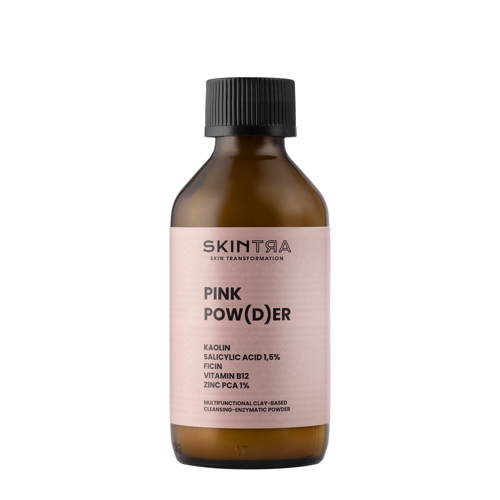SkinTra - Pink Pow(d)er - Multifunktionales reinigendes und enzymatisches Pulver auf der Basis von Tonerde  - 40g