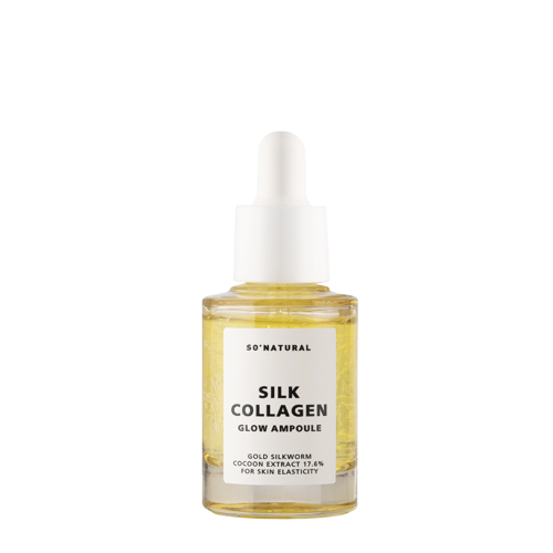 So Natural - Silk Collagen Glow Ampoule - Aufhellendes und nährendes Gesichtsserum - 30ml