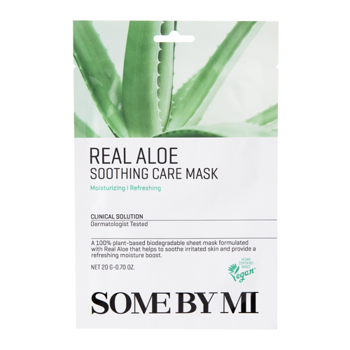 Some By Mi - Real Aloe Soothing Care Mask - Lindernde Tuchmaske - 20g