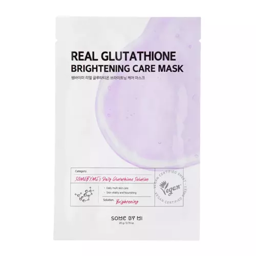 Some By Mi - Real Glutathione Brightening Care Mask - Aufhellende Tuchmaske - 20g