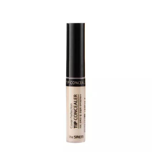 The Saem - Cover Perfection Tip Concealer - SPF 28/PA++ - Abdeckender Concealer - Grün Beige - 6.5ml