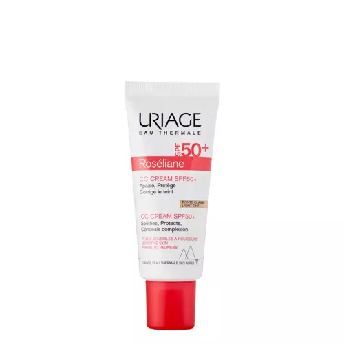 Uriage - Roseliane CC Crème SPF50+ - Straffende, feuchtigkeitsspendende und schützende Creme - Teinte Light - 40ml