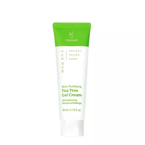 Vegreen - Skin Purifying Tea Tree Gel Cream - Gesichtscreme mit Teebaumextrakt - 80ml