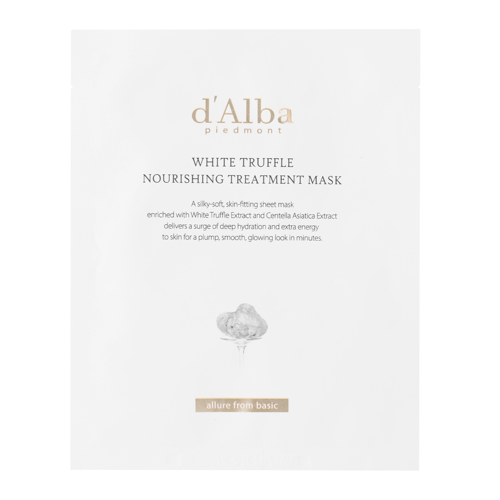 d'Alba - White Truffle Nourishing Treatment Mask - Nährende Gesichtsmaske in einem Tuch - 1pc/25ml