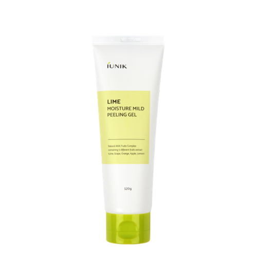 iUNIK - Lime Moisture Mild Peeling Gel - Mildes Gel-Peeling mit natürlichem AHA-Fruchtkomplex - 90ml