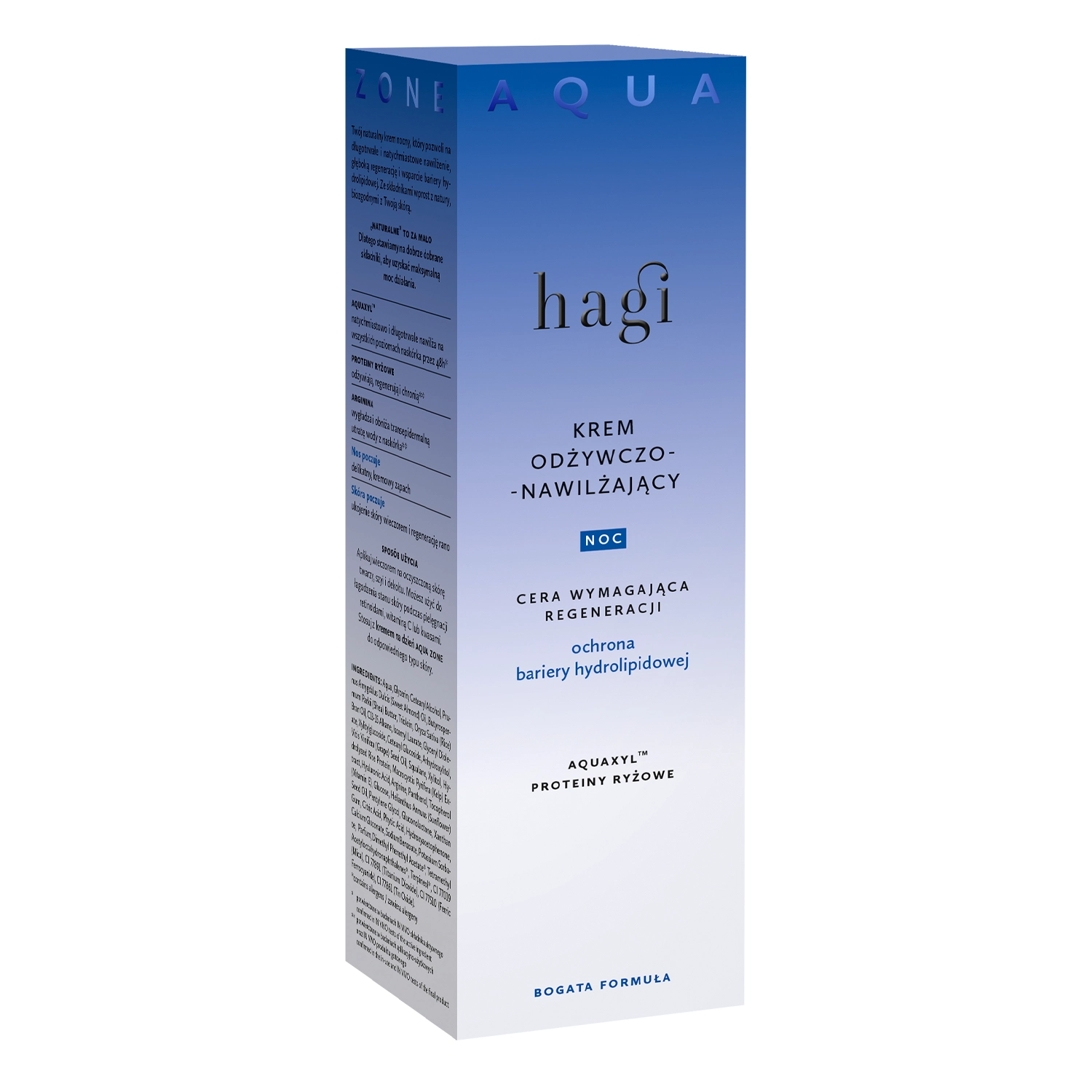  Hagi - Aqua Zone - Nährende und feuchtigkeitsspendende Nachtcreme - 50ml