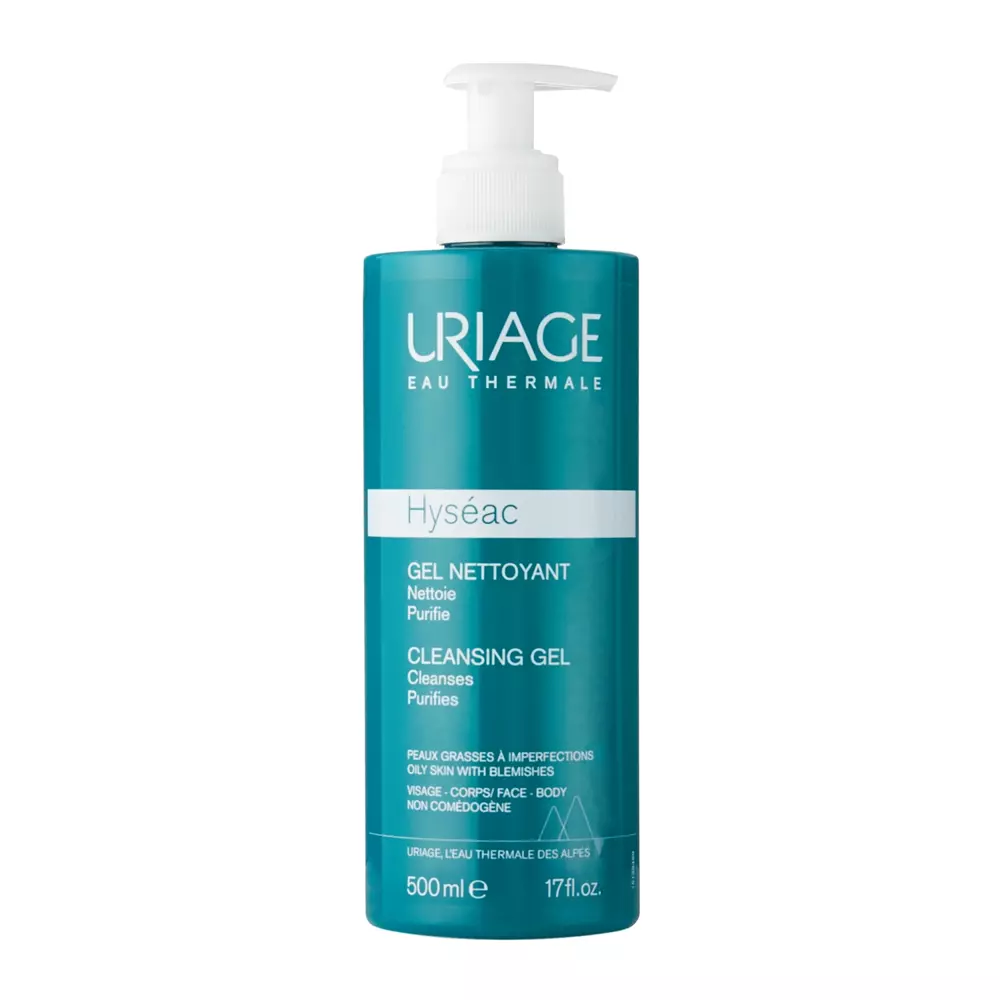  Uriage - Hyseac Gel Nettoyante - Reinigungsgel für Gesicht und Körper - 500ml