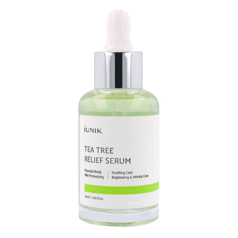  iUNIK - Tea Tree Relief Serum - Serum für Problemhaut mit Teebaumwasser - 50ml