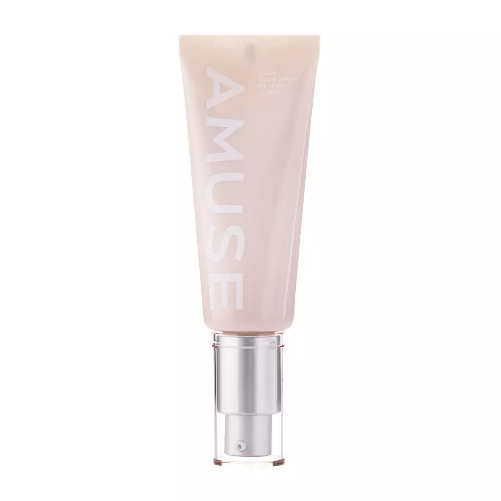 Amuse - Vegan Peach Cream - SPF 30 PA++ - Korrigierende Creme mit Filter - 02 Bare - 40ml