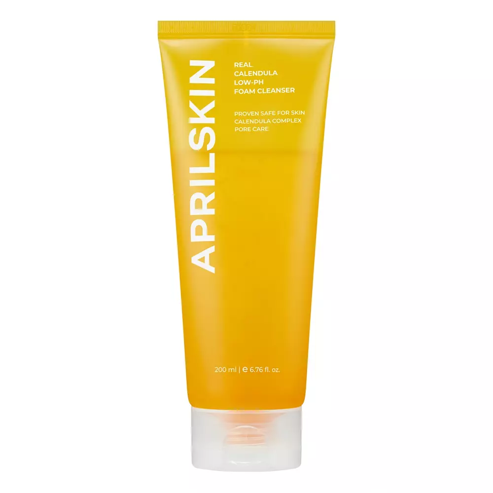 Aprilskin - Real Calendula Low pH Foam Cleanser - Gesichtsreinigungsgel mit Calendula - 200ml