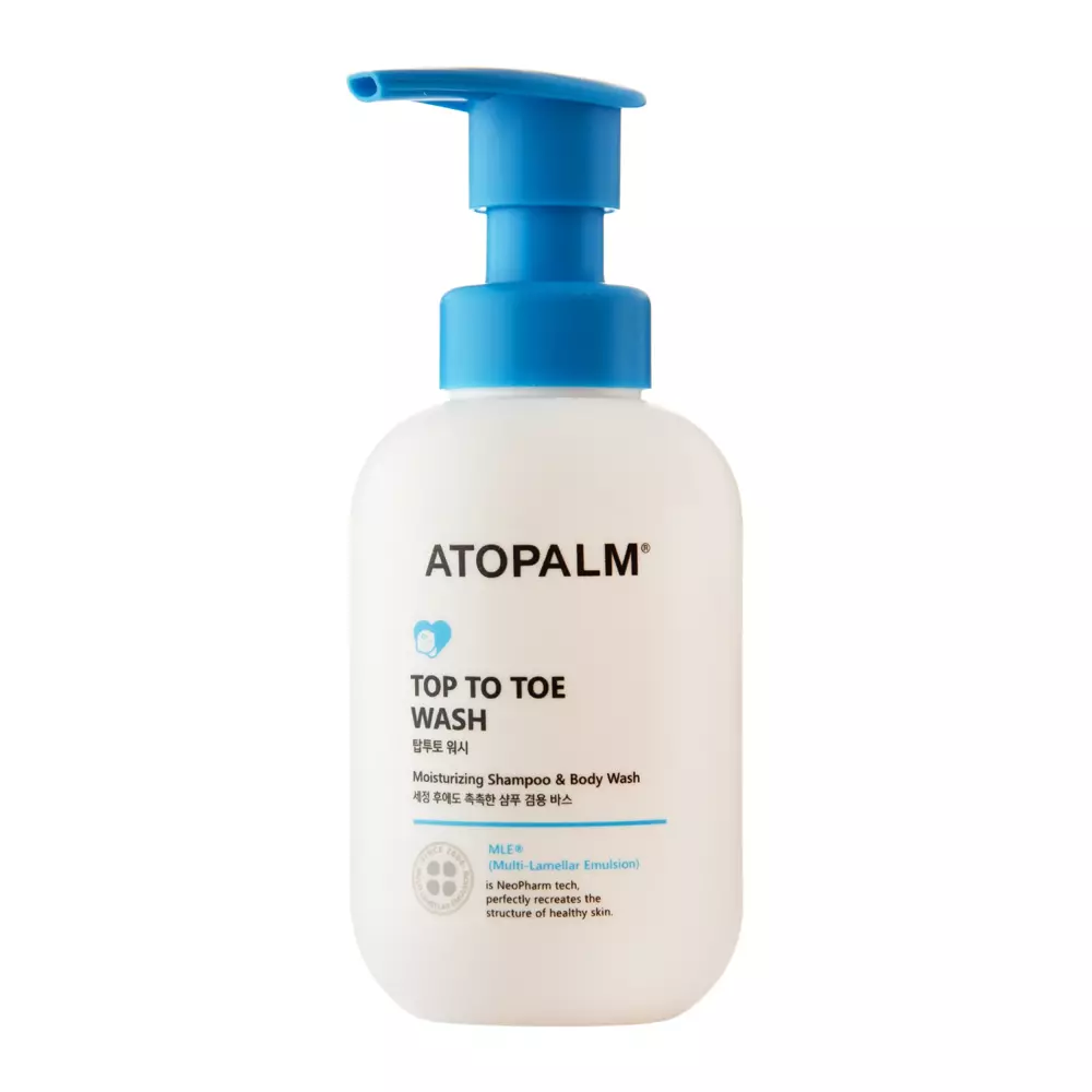 Atopalm - Top to Toe Wash -Sanftes Reinigungsgel für Körper und Haar - 200ml