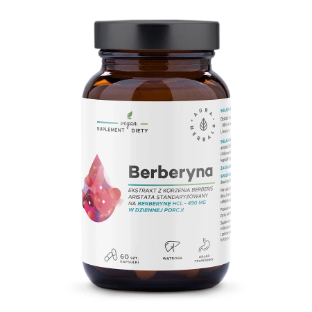 Aura Herbals - Berberin 490 mg Berberis Aristata - Kapseln - 60 Stk