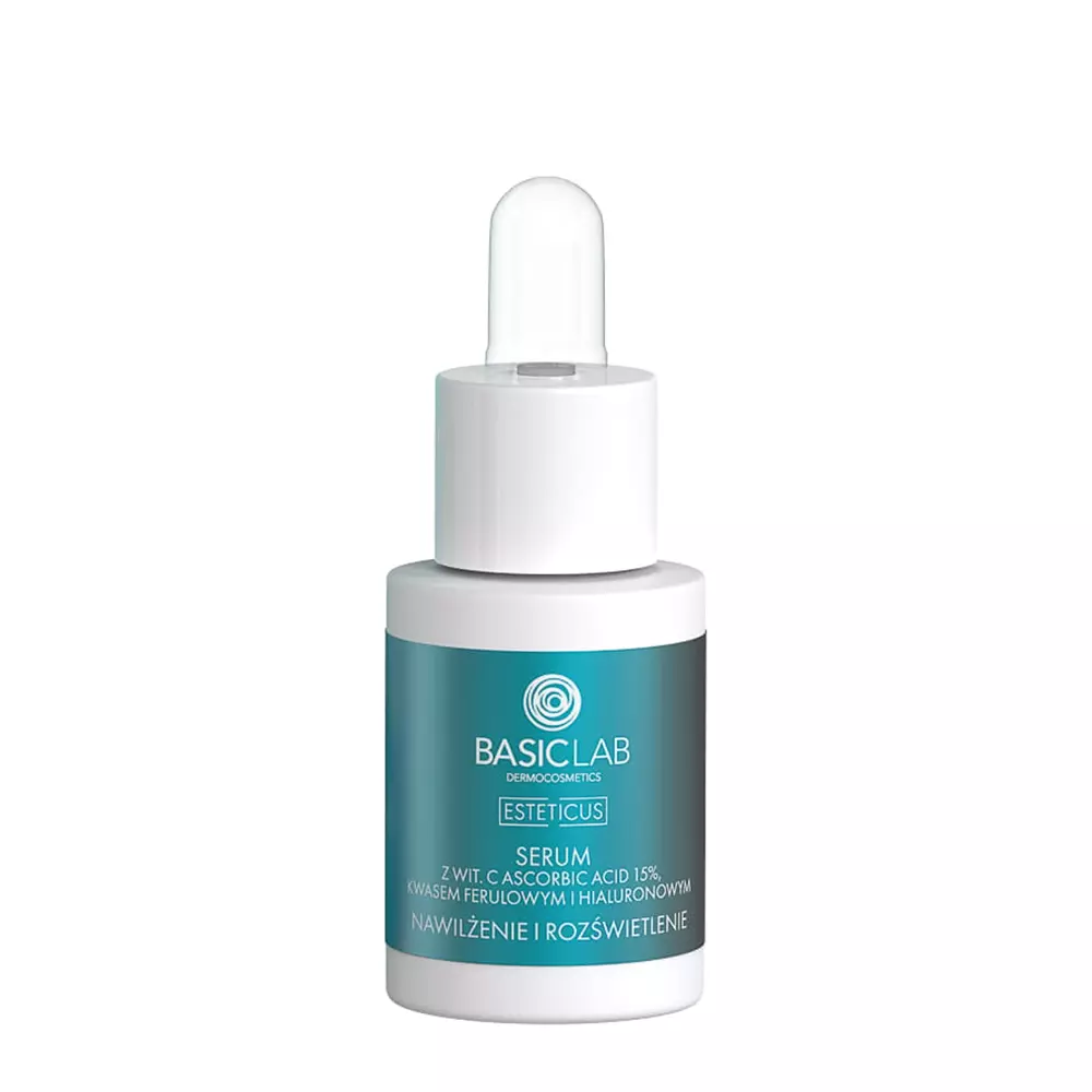 BasicLab - Esteticus - Feuchtigkeitsspendend und aufhellend - Anti-Aging-Behandlung mit Vitamin C - 15ml